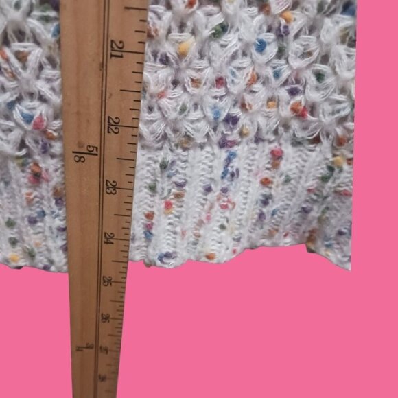JustFashionNow Womens Confetti pattern Knit Sweater size Large - Picture 8 of 10